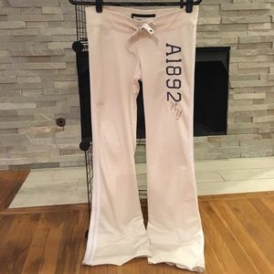 Cream Abercrombie Track Pants